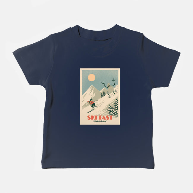 Ski Fast-Baby-Basic-Tee-dfonseca