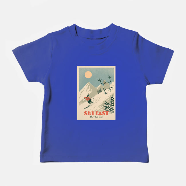 Ski Fast-Baby-Basic-Tee-dfonseca