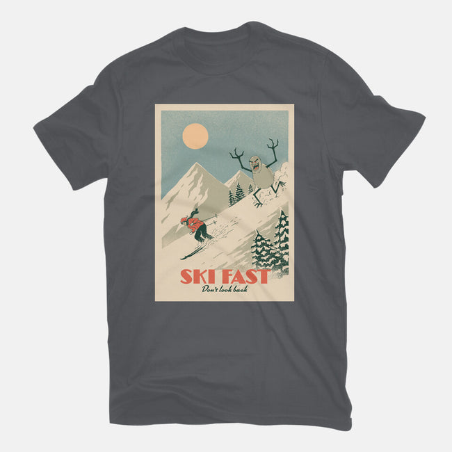 Ski Fast-Mens-Heavyweight-Tee-dfonseca