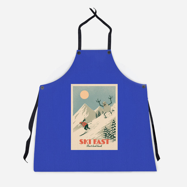 Ski Fast-Unisex-Kitchen-Apron-dfonseca