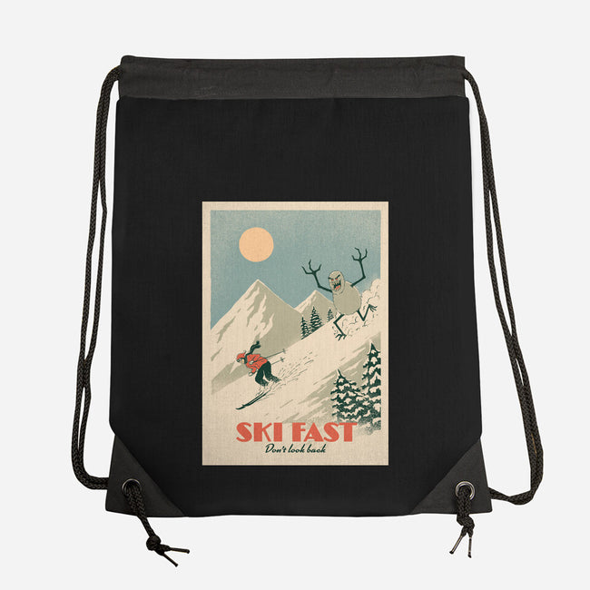 Ski Fast-None-Drawstring-Bag-dfonseca