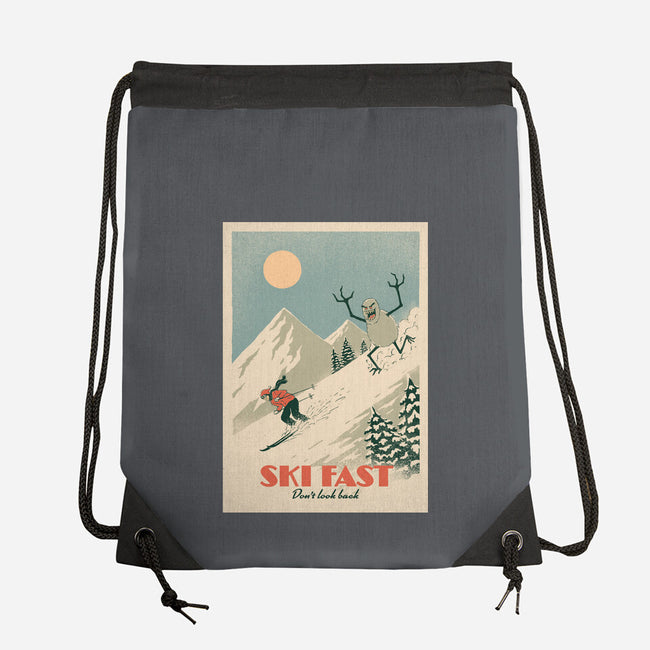 Ski Fast-None-Drawstring-Bag-dfonseca