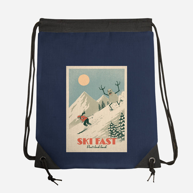 Ski Fast-None-Drawstring-Bag-dfonseca