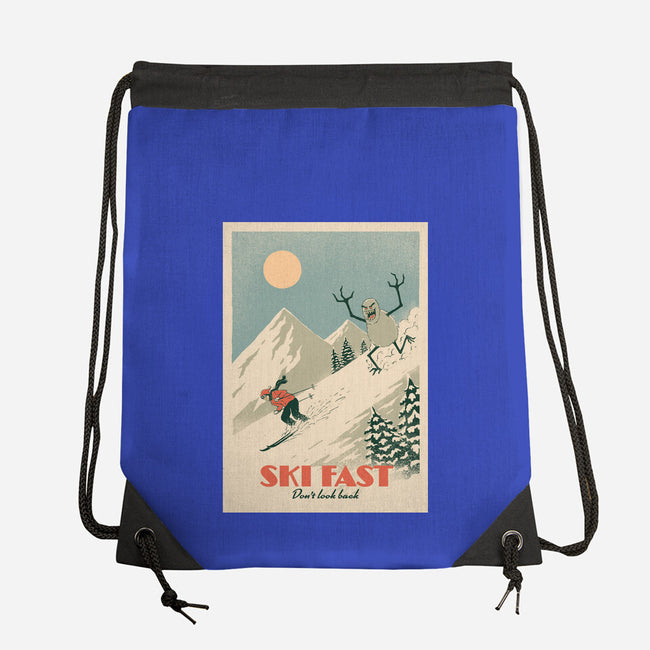 Ski Fast-None-Drawstring-Bag-dfonseca