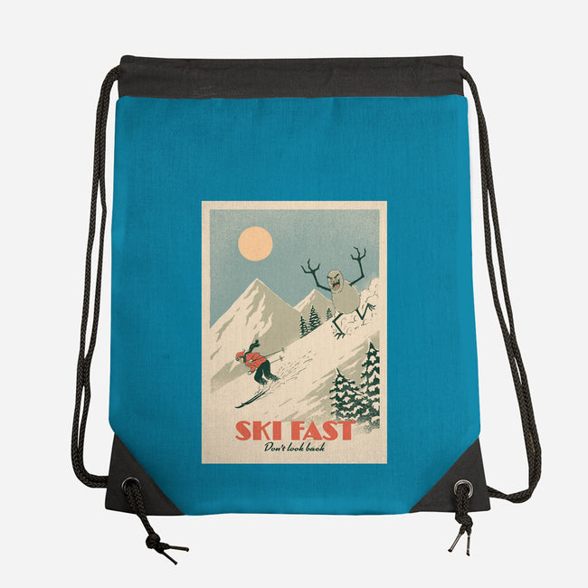 Ski Fast-None-Drawstring-Bag-dfonseca