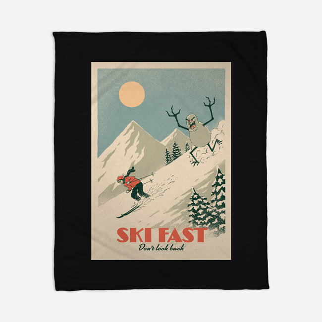 Ski Fast-None-Fleece-Blanket-dfonseca
