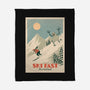 Ski Fast-None-Fleece-Blanket-dfonseca