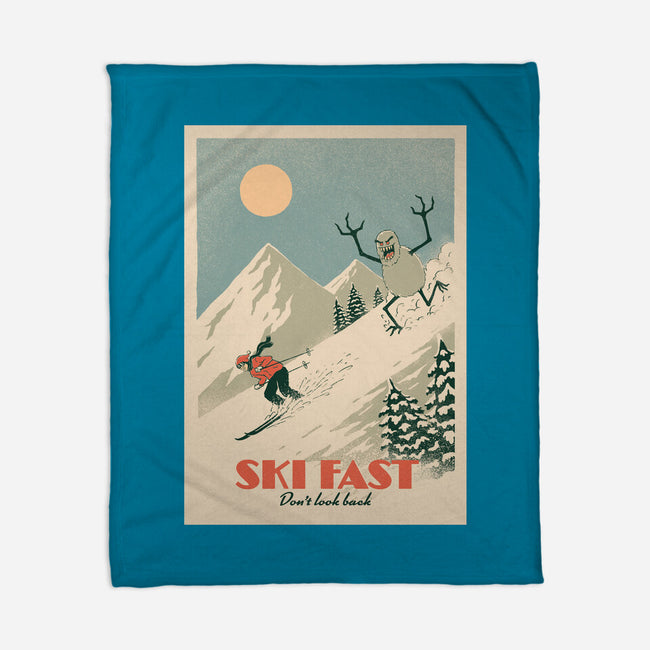 Ski Fast-None-Fleece-Blanket-dfonseca