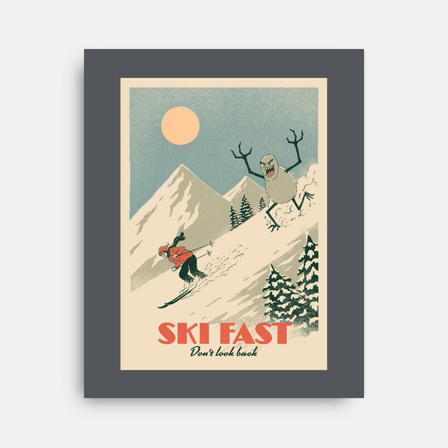 Ski Fast-None-Stretched-Canvas-dfonseca