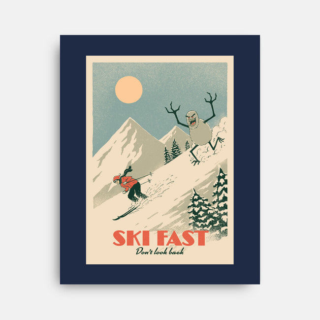 Ski Fast-None-Stretched-Canvas-dfonseca