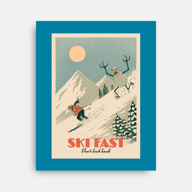 Ski Fast-None-Stretched-Canvas-dfonseca