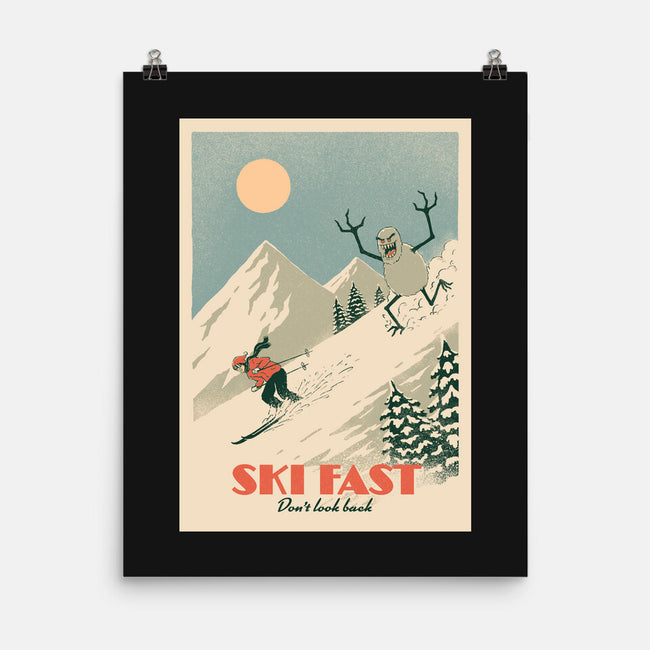 Ski Fast-None-Matte-Poster-dfonseca