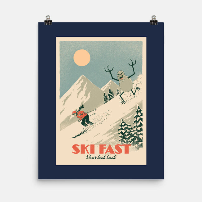 Ski Fast-None-Matte-Poster-dfonseca