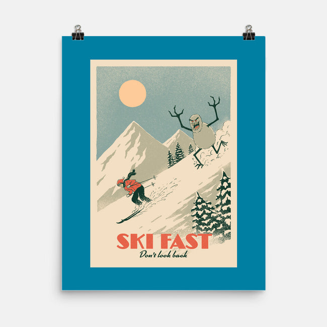 Ski Fast-None-Matte-Poster-dfonseca