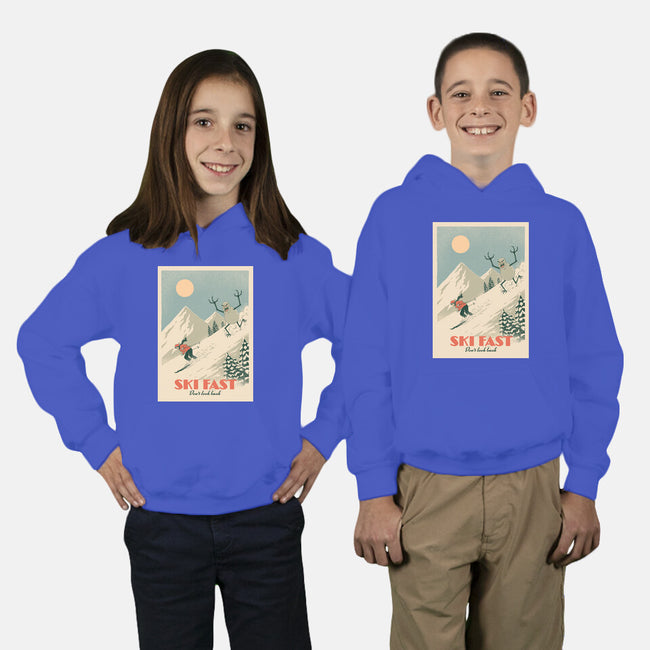 Ski Fast-Youth-Pullover-Sweatshirt-dfonseca