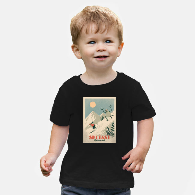 Ski Fast-Baby-Basic-Tee-dfonseca