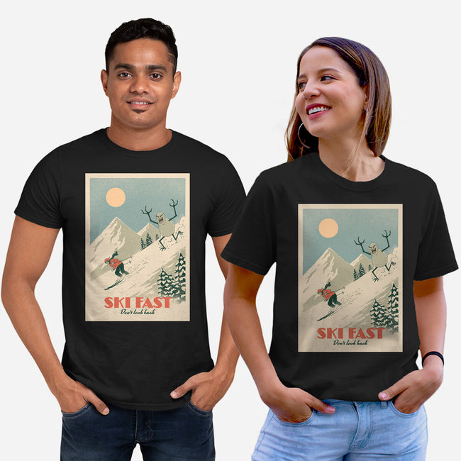 Ski Fast-Unisex-Basic-Tee-dfonseca