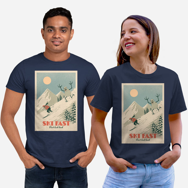 Ski Fast-Unisex-Basic-Tee-dfonseca