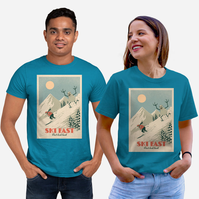 Ski Fast-Unisex-Basic-Tee-dfonseca