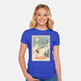 Ski Fast-Womens-Fitted-Tee-dfonseca