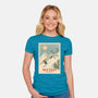 Ski Fast-Womens-Fitted-Tee-dfonseca