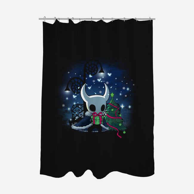 Christmas Hollow Night-None-Polyester-Shower Curtain-dandingeroz