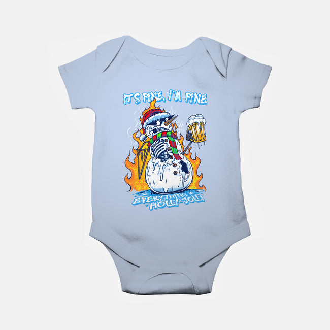 Everything Is Holly Jolly-Baby-Basic-Onesie-joerawks