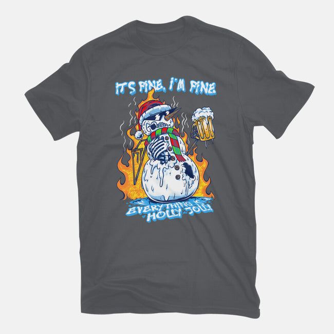 Everything Is Holly Jolly-Womens-Basic-Tee-joerawks