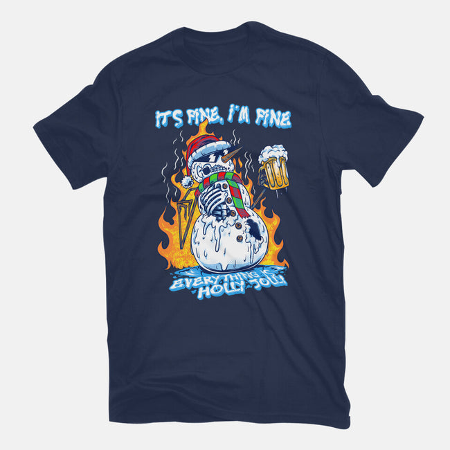 Everything Is Holly Jolly-Mens-Heavyweight-Tee-joerawks