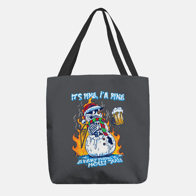 Everything Is Holly Jolly-None-Basic Tote-Bag-joerawks