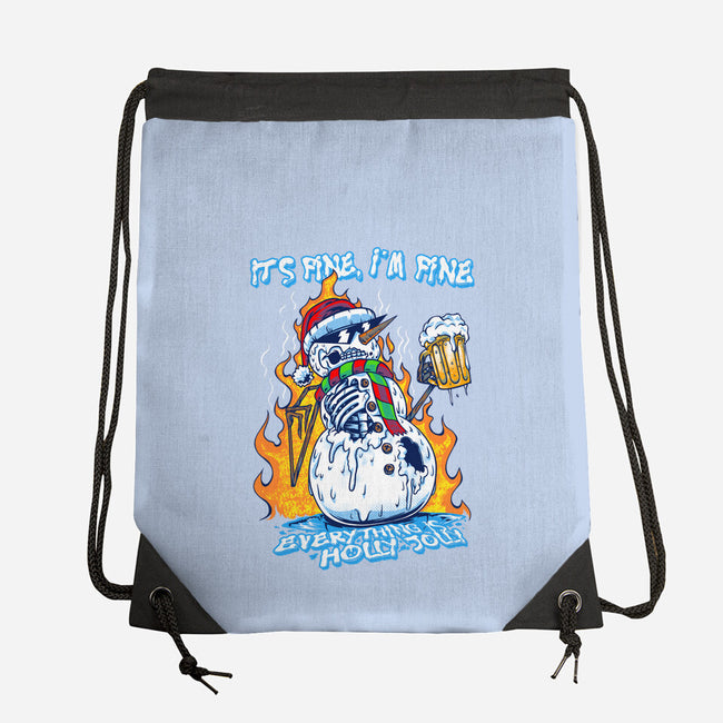 Everything Is Holly Jolly-None-Drawstring-Bag-joerawks
