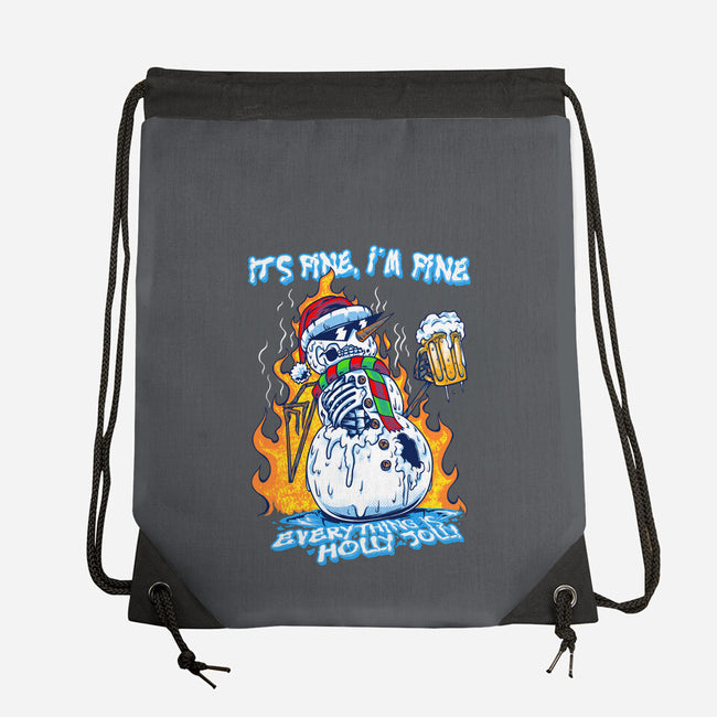 Everything Is Holly Jolly-None-Drawstring-Bag-joerawks