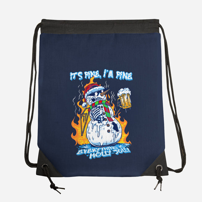 Everything Is Holly Jolly-None-Drawstring-Bag-joerawks
