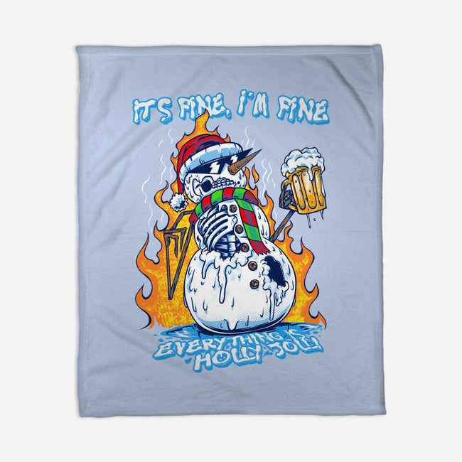 Everything Is Holly Jolly-None-Fleece-Blanket-joerawks