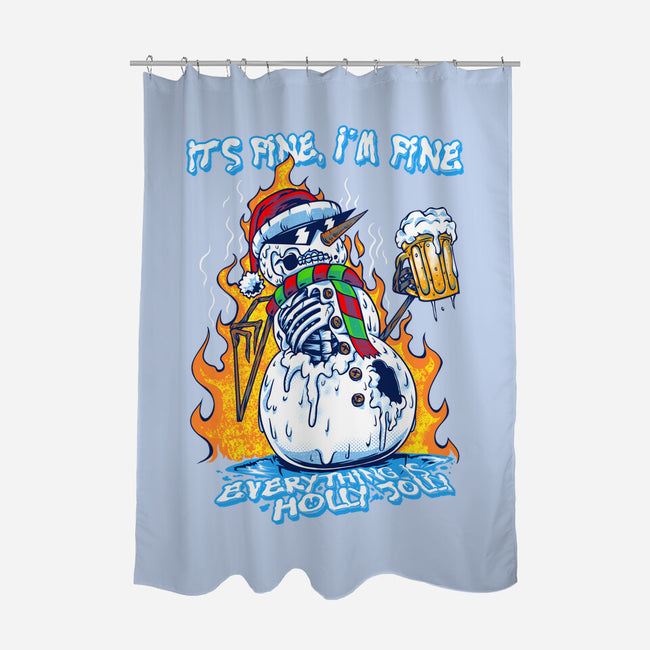 Everything Is Holly Jolly-None-Polyester-Shower Curtain-joerawks