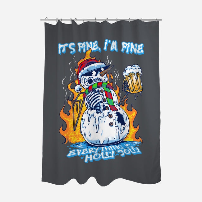 Everything Is Holly Jolly-None-Polyester-Shower Curtain-joerawks