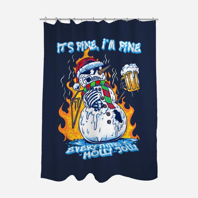 Everything Is Holly Jolly-None-Polyester-Shower Curtain-joerawks
