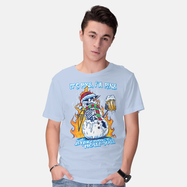 Everything Is Holly Jolly-Mens-Basic-Tee-joerawks