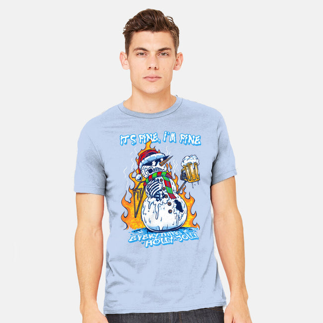 Everything Is Holly Jolly-Mens-Heavyweight-Tee-joerawks