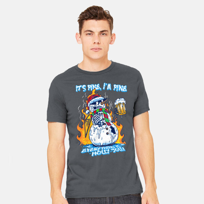 Everything Is Holly Jolly-Mens-Heavyweight-Tee-joerawks