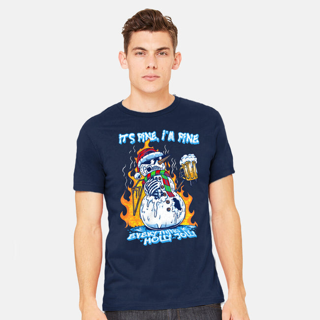 Everything Is Holly Jolly-Mens-Heavyweight-Tee-joerawks