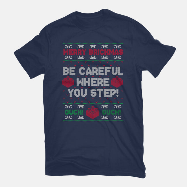 Merry Brickmas-Womens-Basic-Tee-Melonseta