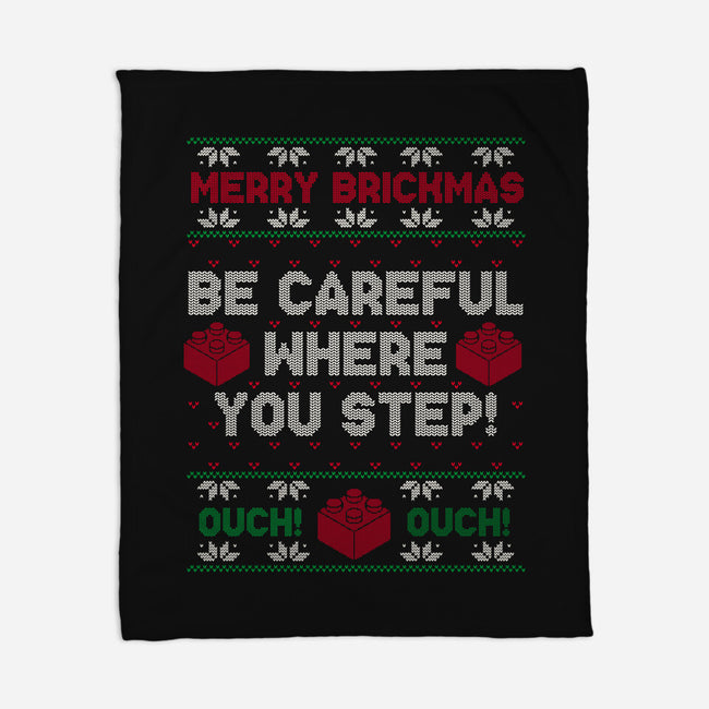 Merry Brickmas-None-Fleece-Blanket-Melonseta