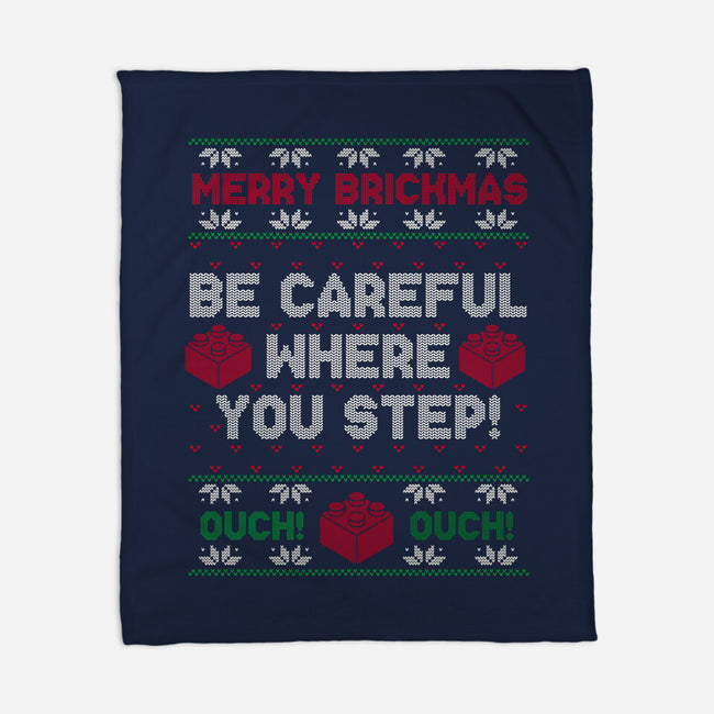 Merry Brickmas-None-Fleece-Blanket-Melonseta
