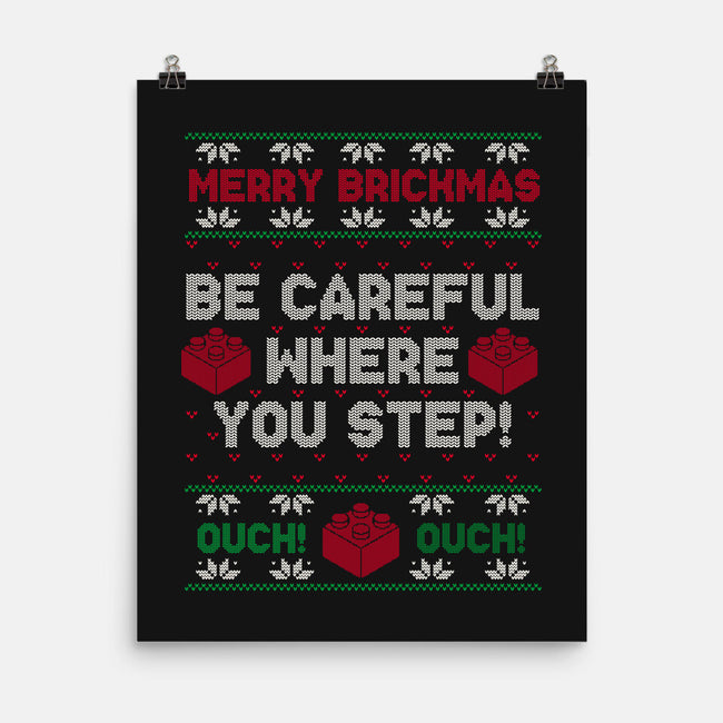 Merry Brickmas-None-Matte-Poster-Melonseta