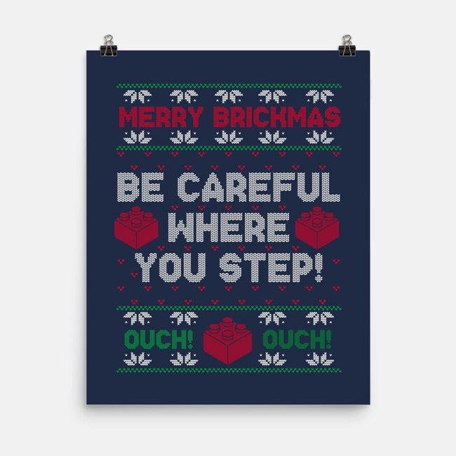 Merry Brickmas-None-Matte-Poster-Melonseta