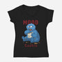 Cookie Mood-Womens-V-Neck-Tee-DoOomcat