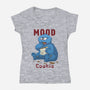 Cookie Mood-Womens-V-Neck-Tee-DoOomcat