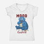 Cookie Mood-Womens-V-Neck-Tee-DoOomcat