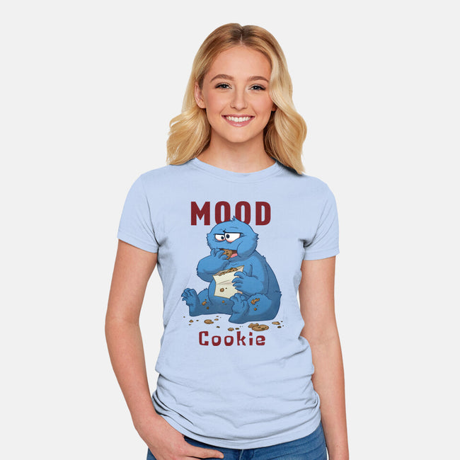Cookie Mood-Womens-Fitted-Tee-DoOomcat
